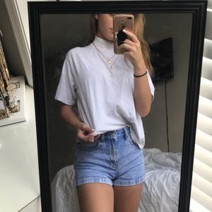 Comfy, Mock Neck Short Sleeve